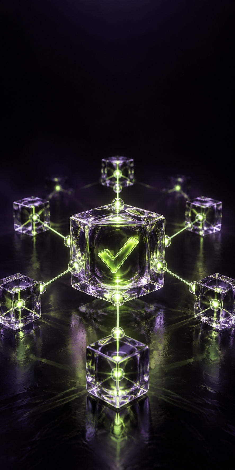 Decentralized validation network with a luminous verification mark